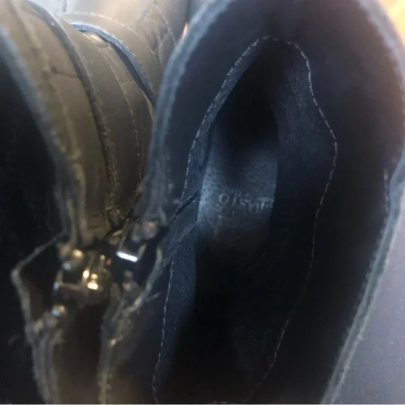 ❤️Emanuele Crasto Black Leather Italian Moto Boots Buckle Size 7/EUR 38 - Picture 12 of 12